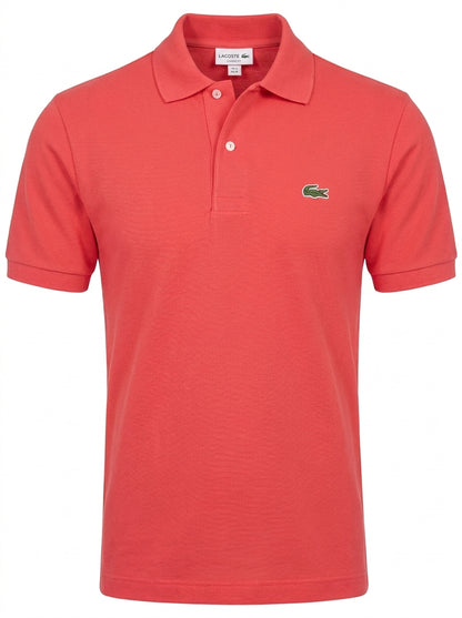 Lacoste Poloshirt Herren Baumwolle Rot — ghost
