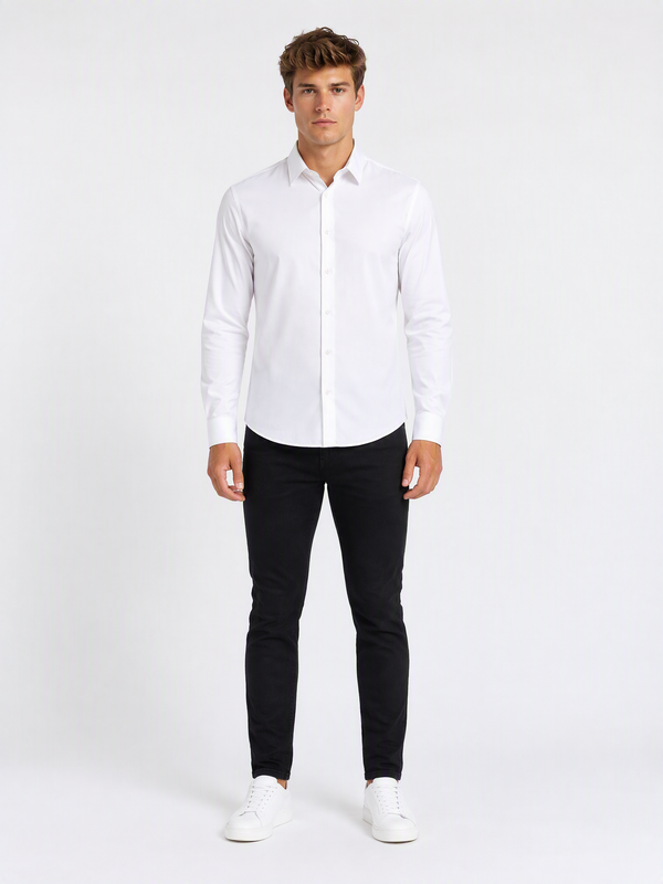 Versace Herrenhemd Weiß Klassisch