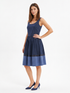 Armani Jeans Kleid Damen Dunkelblau — on model