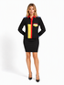Versace Bluse Schwarz Rot Gelb Blau Colorblock — on model