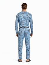Versace Pyjama Hellblau Barock-Muster - Studio