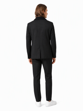Emporio Armani Blazer Herren Schwarz — on model