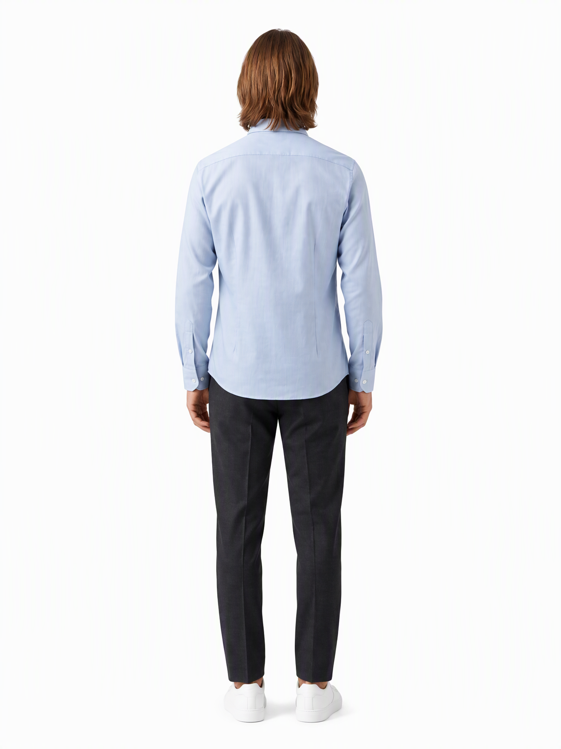 Emporio Armani Herrenhemd Hellblau — on model