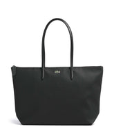 Schwarze Damen Shopper Tasche von Lacoste L.12.12 Concept aus Kunststoff, stilvoll und praktisch für den Alltag.