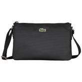 Schwarze Damen-Umhängetasche Lacoste L.12.12 Concept, 27 cm, modisches Accessoire, mit Markenlogo, aus hochwertigem Material