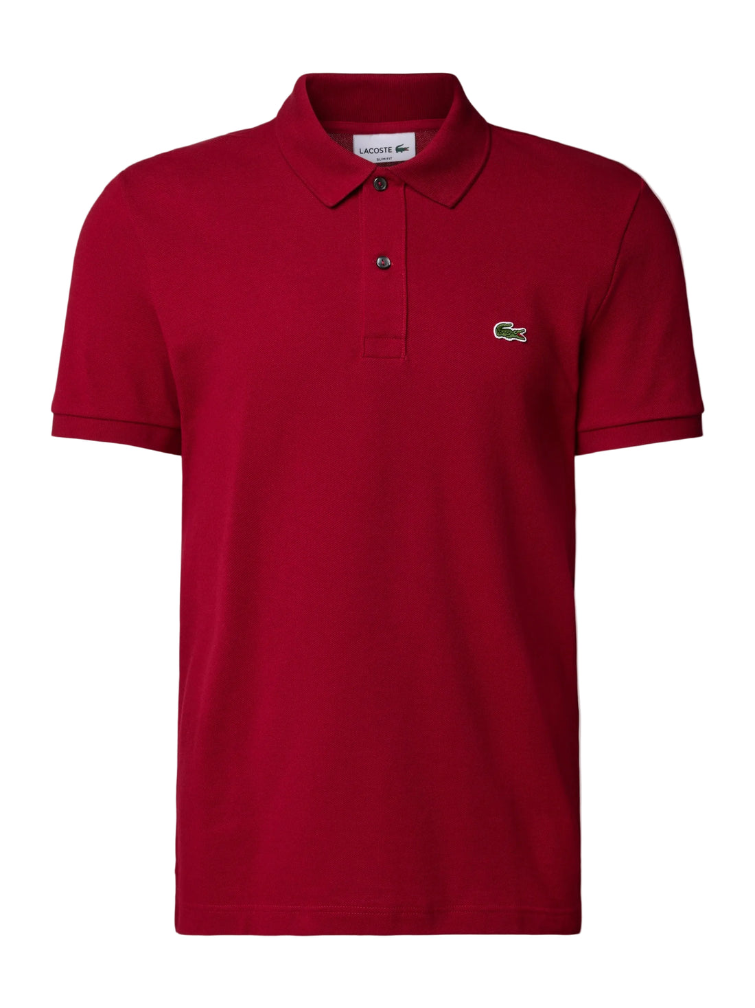 Lacoste L.12.12 Poloshirt Herren in Bordeaux, bequemes Polo-Shirt mit klassischem Kragen und Logo-Emblem.