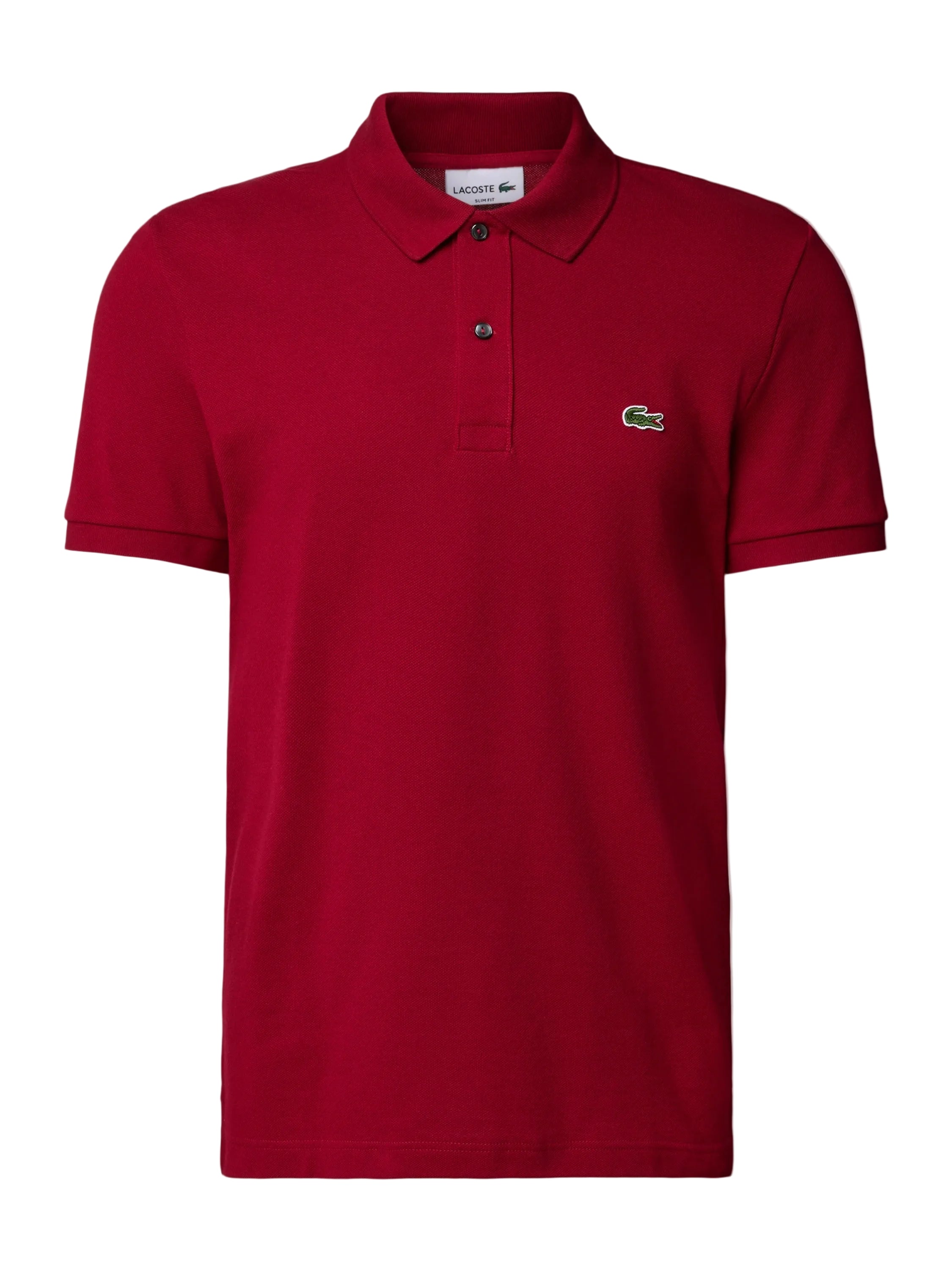 Lacoste L.12.12 Poloshirt Herren in Bordeaux, bequemes Polo-Shirt mit klassischem Kragen und Logo-Emblem.