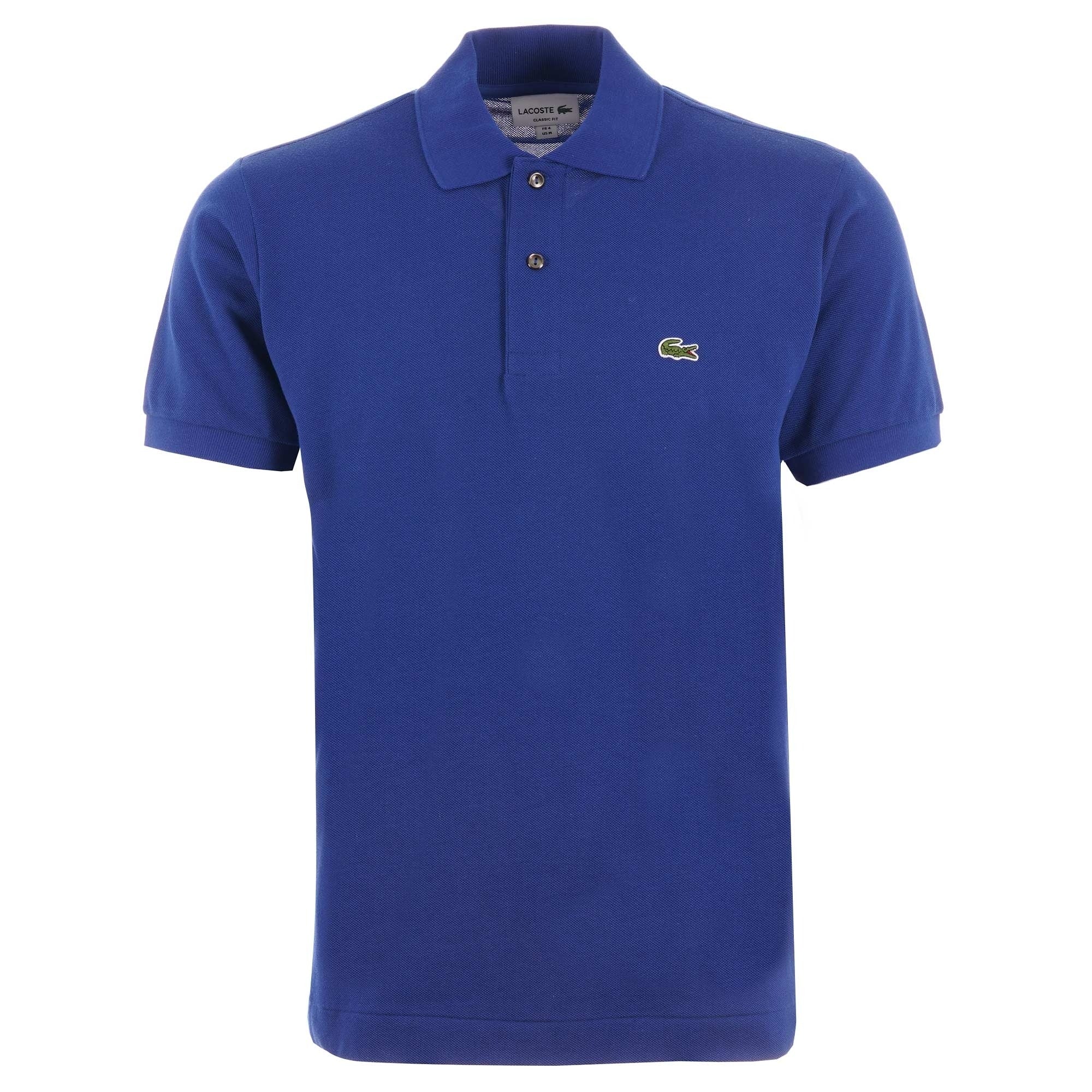 Lacoste Oceane Herren-Poloshirt in Hellblau, sportlich geschnitten mit Kragen und Knopfleiste, aus weichem Baumwollstoff.
