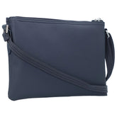 Schwarze Lacoste L.12.12 Concept Damen-Umhängetasche aus Leder, 27 cm, elegante Modeaccessoire