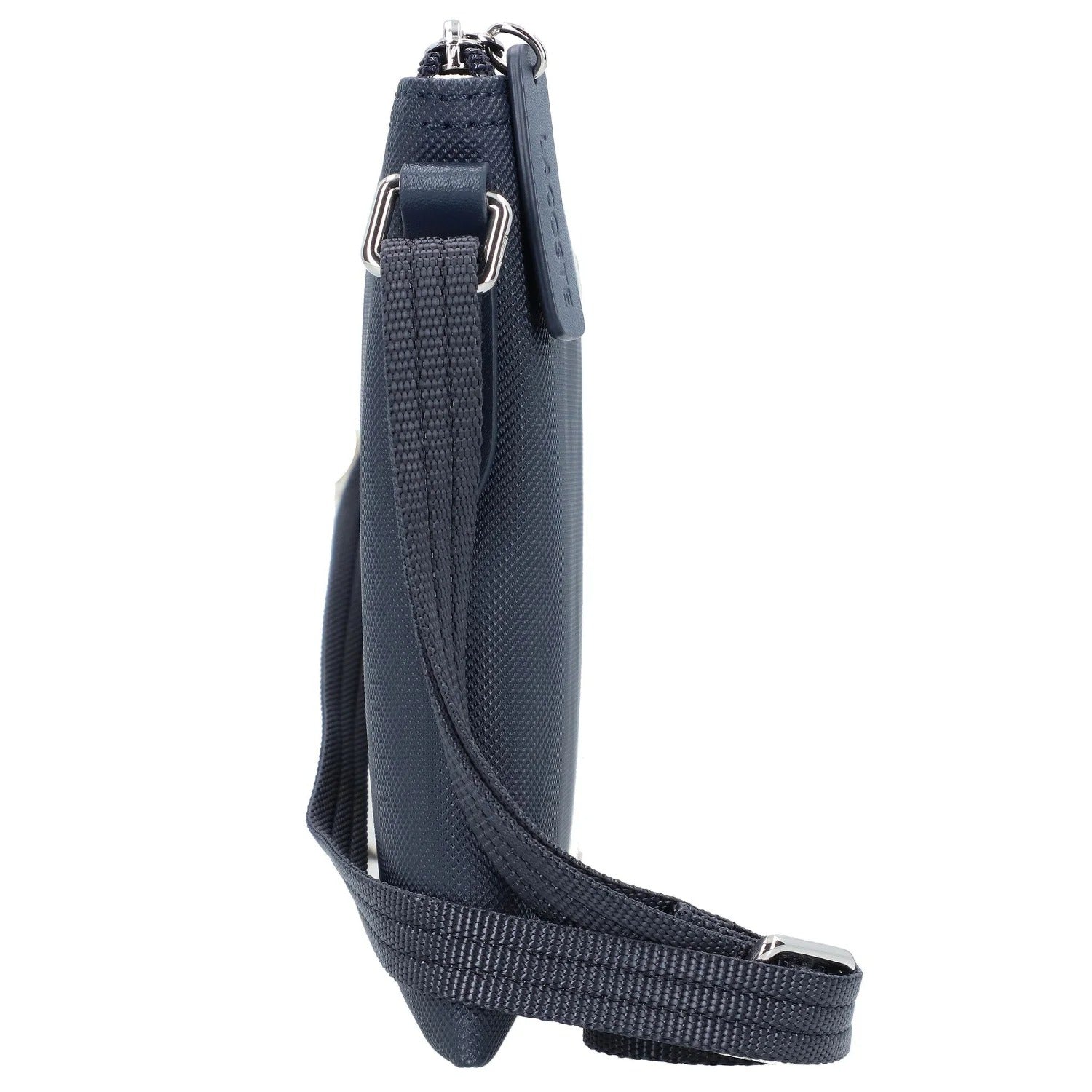 Schwarze Damen-Umhängetasche Lacoste L.12.12 Concept, 27cm, aus hochwertigem Material, stilvoll und praktisch.