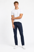 Paul & Shark Herrenhose Shark Fit Stretch Navy — on model