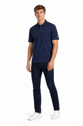 Paul & Shark Poloshirt Marineblau (E18P1235 013) — on model