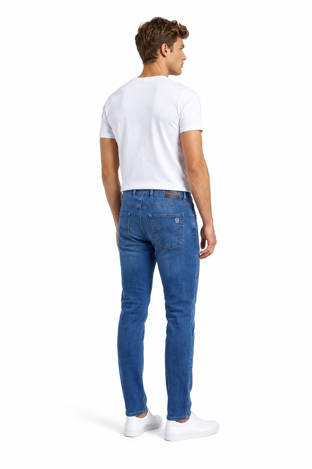 Paul &amp; Shark Herrenjeans Dunkelblau — on model
