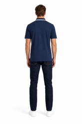 Paul & Shark Poloshirt Marineblau — on model