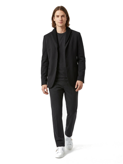 Emporio Armani Blazer Herren Schwarz — on model
