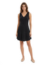 Emporio Armani Kleid Schwarz mit Punkte — on model