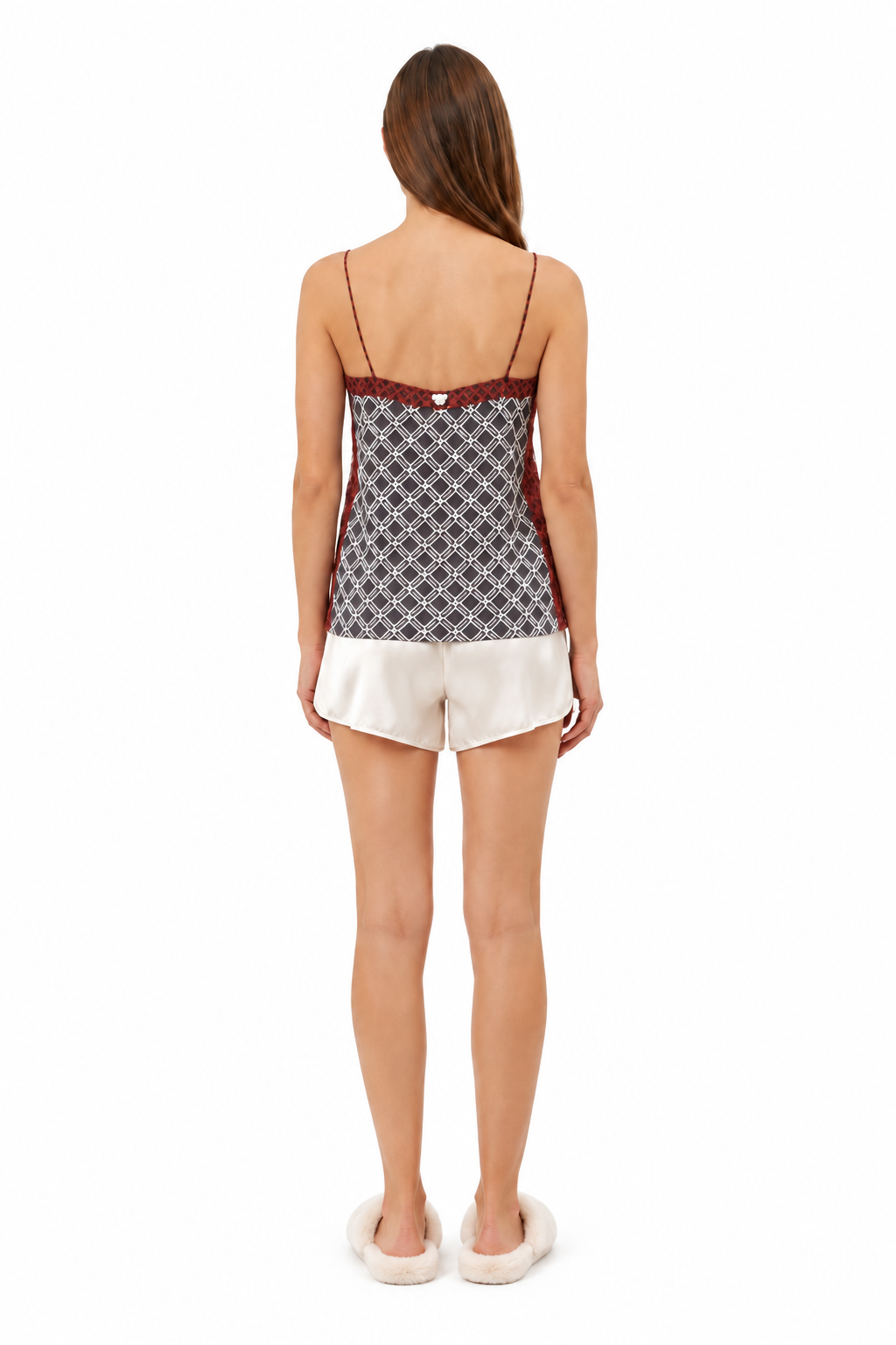 Armani Jeans Top Spagettiträger Geometrisch