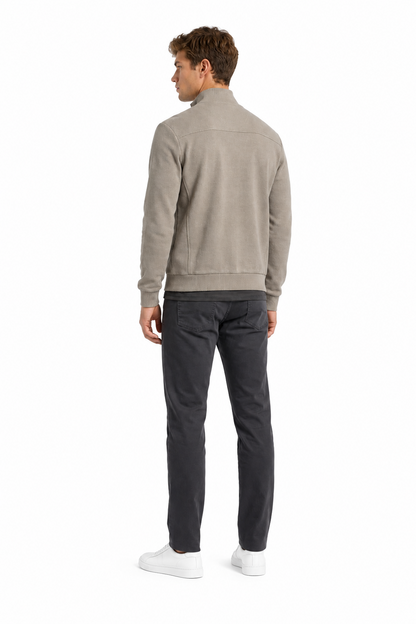 Armani Jeans Sweatshirt Beige mit Reißverschluss