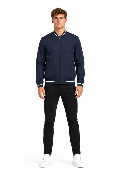 Armani Jeans Schlanke, leichte marineblaue Jacke