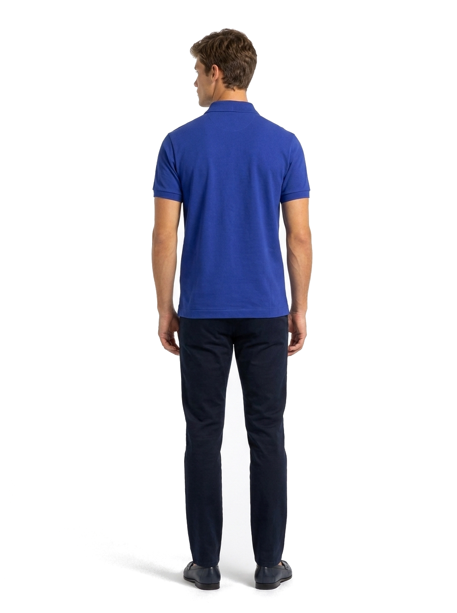 Lacoste Oceane Poloshirt Herren Blau — on model