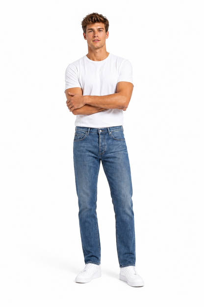 Emporio Armani J21 Jeans Herren Blau Regular Fit