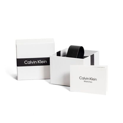 CALVIN KLEIN Posh Quarz-Damenuhr mit weißem Zifferblatt K8Q331L2