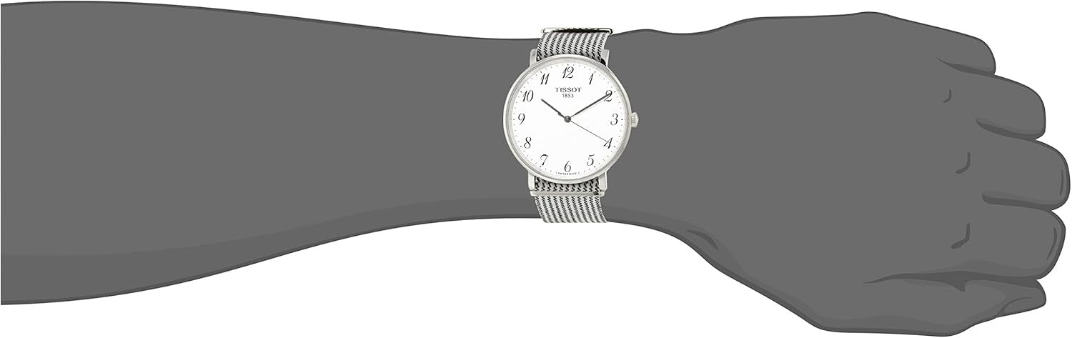 Tissot Everytime Medium 38mm Quarzuhr mit Edelstahlarmband und schlichtem Zifferblatt, elegante Armbanduhr für Damen und Herren