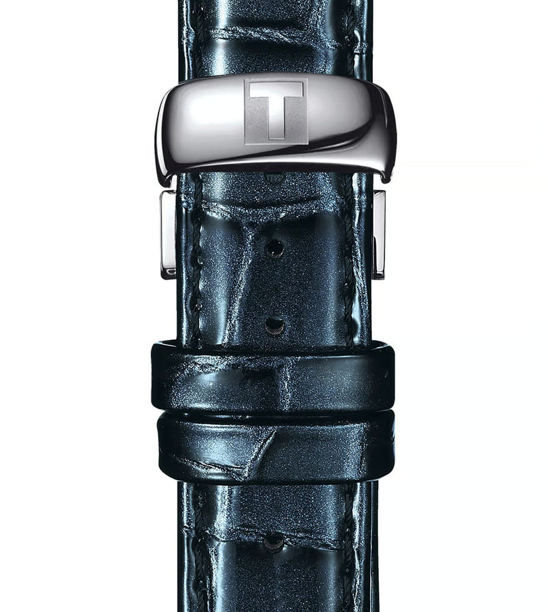 Tissot Couturier Automatic Lady 32mm Damenuhr mit Edelstahlgehäuse und Lederarmband, elegante Automatikuhr.