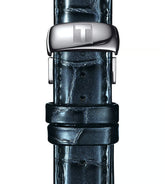 Tissot Couturier Automatic Lady 32mm Damenuhr mit Edelstahlgehäuse und Lederarmband, elegante Automatikuhr.