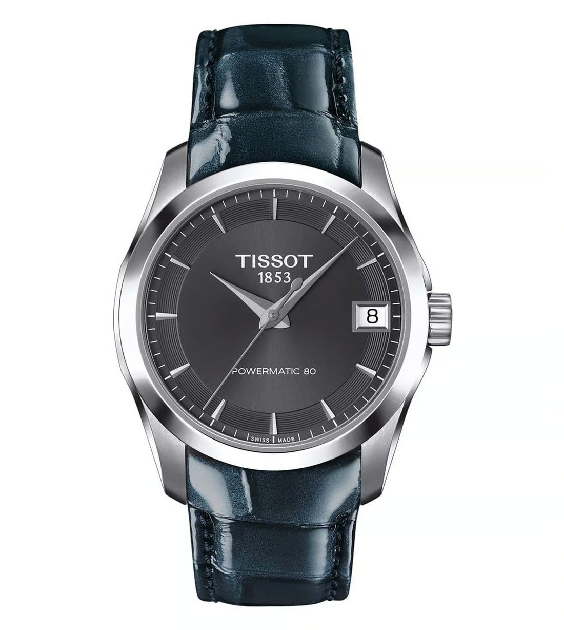 Tissot Couturier Automatic Lady 32mm Damenautomatikuhr mit Edelstahlgehäuse und elegantem Zifferblatt.