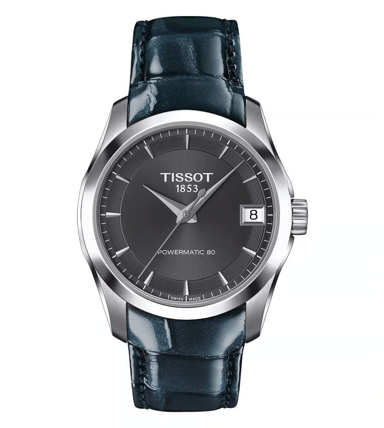 Tissot Couturier Automatic Lady 32mm Damenautomatikuhr mit Edelstahlgehäuse und elegantem Zifferblatt.