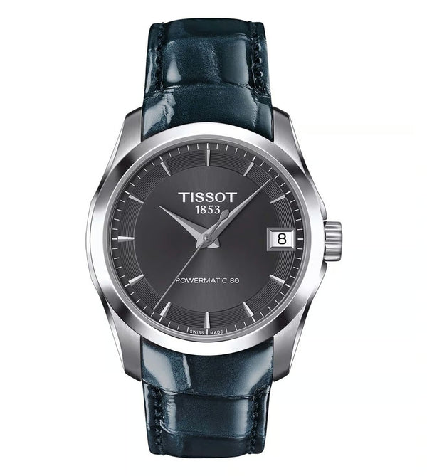 Tissot Couturier Automatic Lady Damenuhr Silber Schwarz T0352071606100
