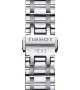Tissot Couturier Automatic Lady Diamanten Uhr mit 32mm Gehäuse, Edelstahl, elegante Damenuhr, Automatikuhr mit Diamantschmuck