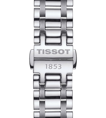 Tissot Couturier Automatic Lady Diamanten Uhr mit 32mm Gehäuse, Edelstahl, elegante Damenuhr, Automatikuhr mit Diamantschmuck
