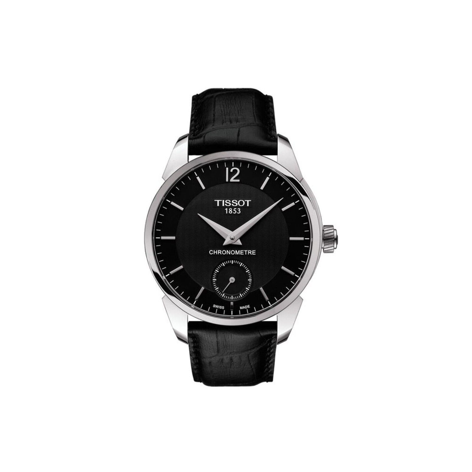 Tissot T-Complication Chronometer Herrenuhr mit 43mm Gehäuse, Automatikwerk und stilvollem Design