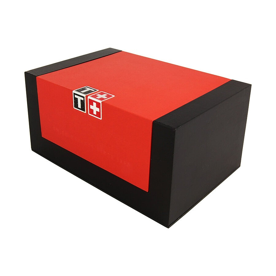 Tissot Luxury Powermatic 80 Lady Damenuhr mit 33mm Gehäuse, silbernes Zifferblatt und Edelstahlarmband.