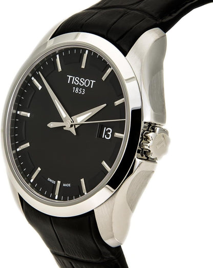 Tissot Couturier Lady 32mm Quarzuhr mit eleganten Zifferblatt und Edelstahlarmband, Damenuhr von Tissot.